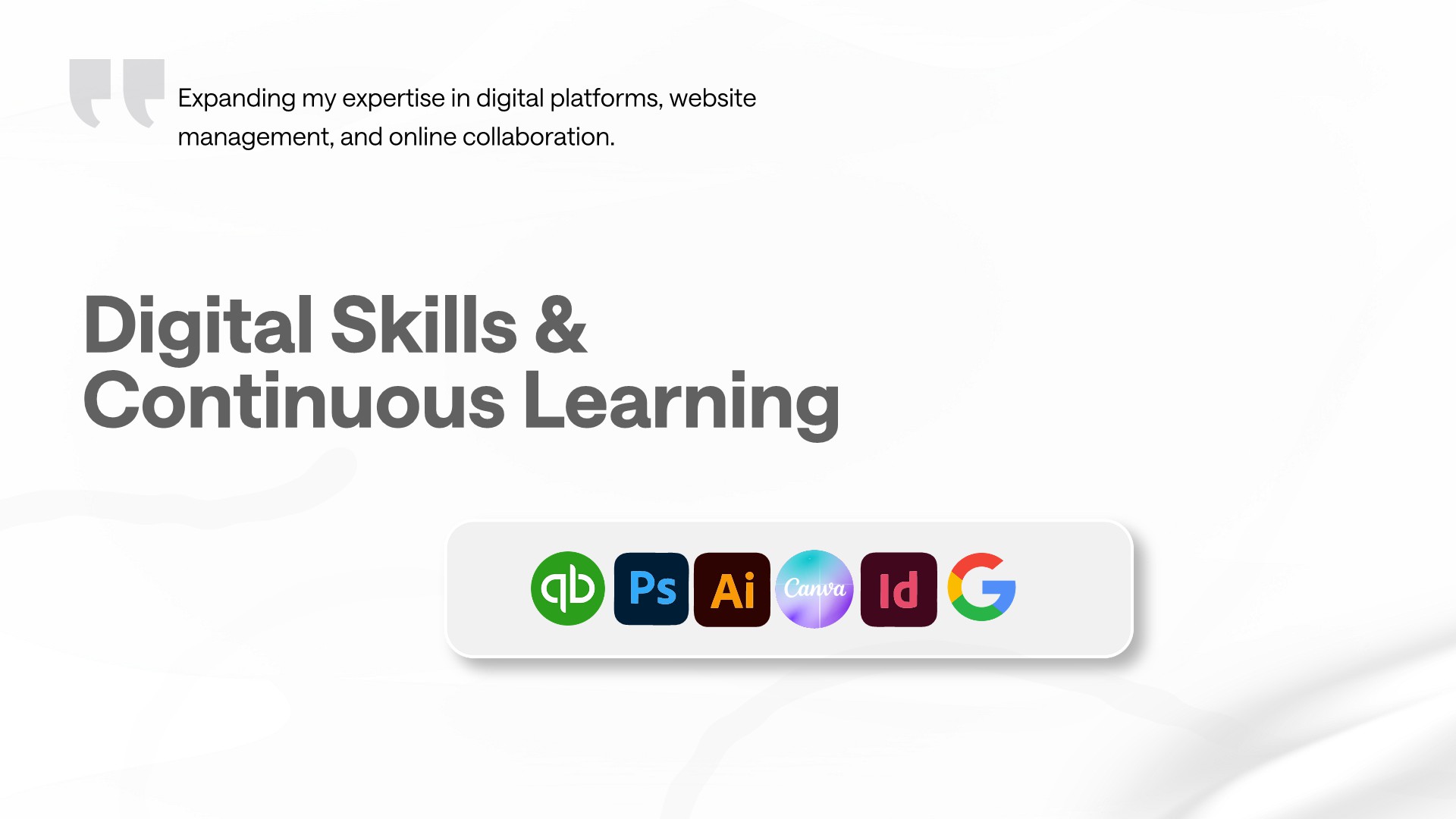 Digital Skills and Continuous Learning